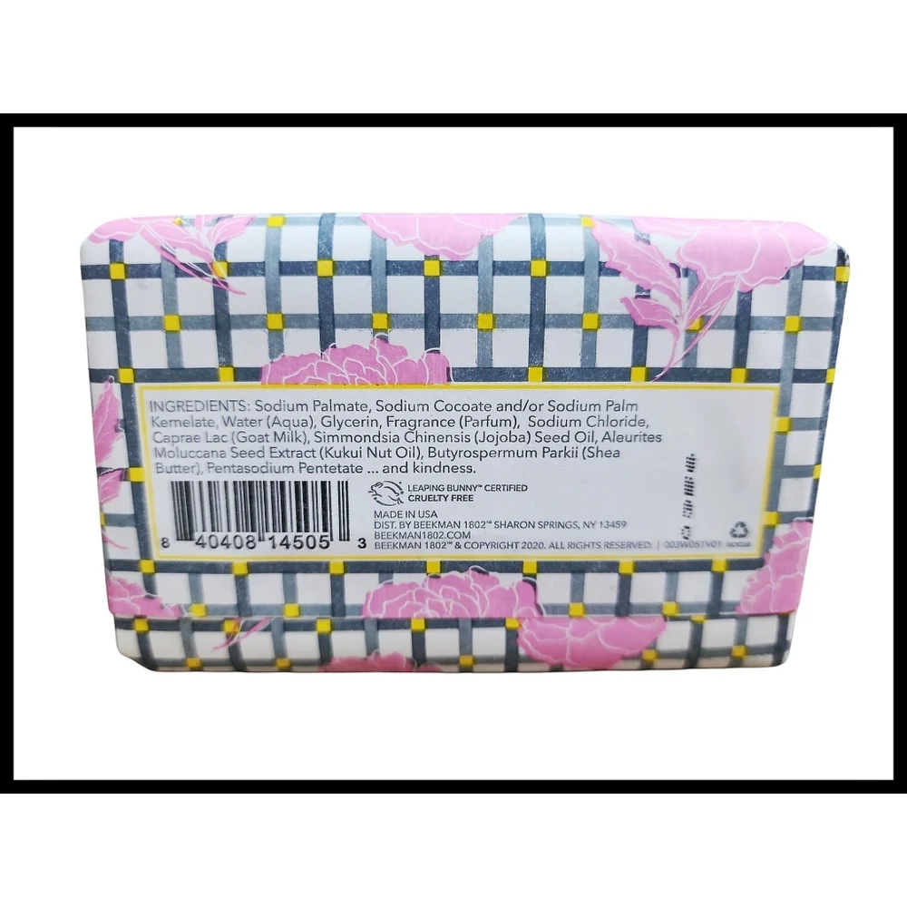 NEW Beekman 1802 Soap Bar BUNDLE Peony Plush 9oz Vanilla Absolute 3.5oz NIP